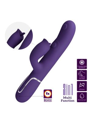 PRETTY LOVE - Gigi dark purple, 7 thumping functions 7 licking modes - image 2