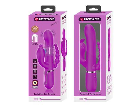 PRETTY LOVE - Cammy Purple, Twinkled Tenderness, 7 thumping functions 7 vibration functions 4 rolling functions - 4