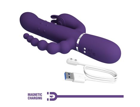 PRETTY LOVE - Cammy Dark Purple, Twinkled Tenderness, 7 thumping functions 7 vibration functions 4 rolling functions - 4