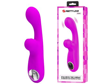 PRETTY LOVE - Skylar Purple, 10 vibration functions 9 speed levels 10 thumping functions