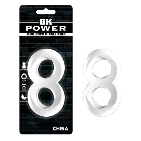 Duo Cock 8 Ball Ring-Clear - 2