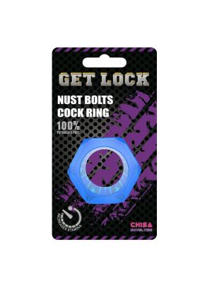 Nust Bolts Cock Ring-Blue - image 2