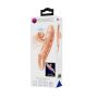 ROMANCE - Penis sleeve,  TPE material,vibration, battery LR41*3, Flesh - 5