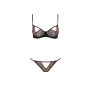 MIRELLA SET WITH OPEN BRA black - 4