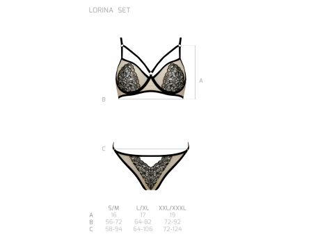 LORINA SET beige L/XL - Passion - 5