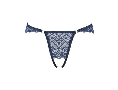 LYRIA THONG navy blue S/M - Passion