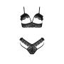 DOLLY SET WITH OPEN BRA black S/M - Passion - 4