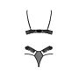 DOLLY SET WITH OPEN BRA black S/M - Passion - 5