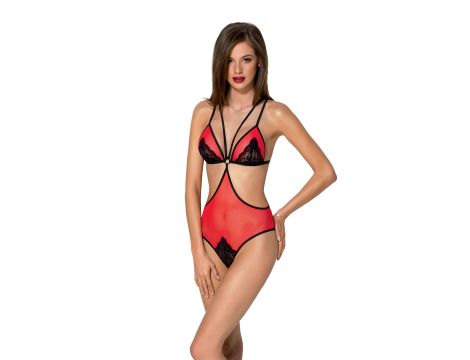 PEONIA BODY red XXL/XXXL - Passion