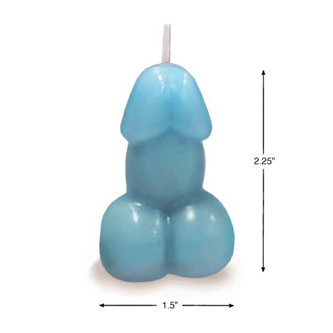 Eden’s Candle - Vanilla Scented Penis - Blue - 3