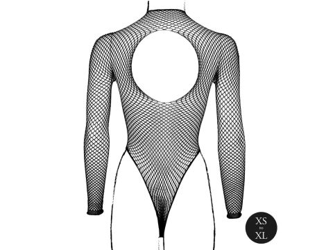 Body with fishnet structure and turtle neck. - 12