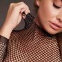 Body with fishnet structure and turtle neck. - 11