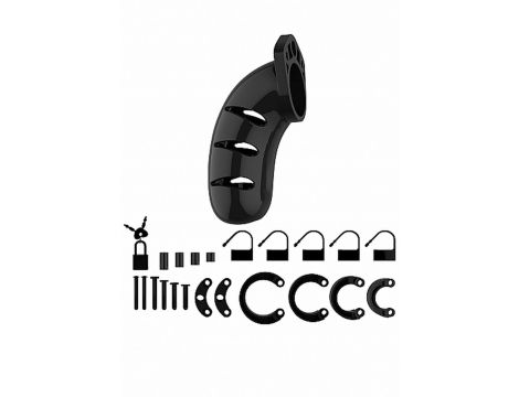 Model 03 - Chastity - 4.5"" - Cock Cage - Black - 3