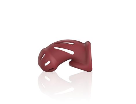 Model 28 - Ultra Soft Silicone Chastity Cage - Red