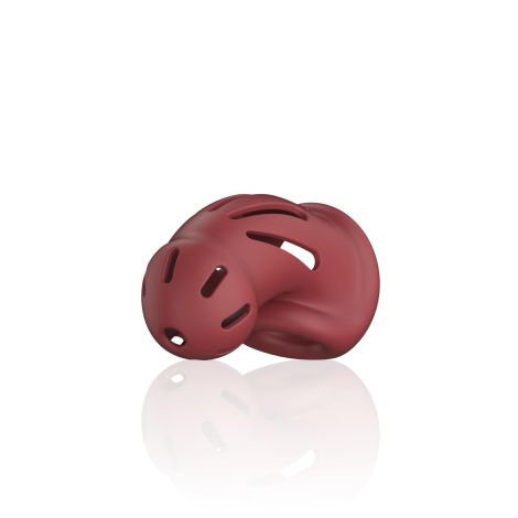 Model 28 - Ultra Soft Silicone Chastity Cage - Red - 3