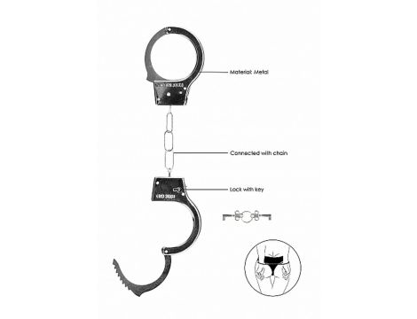 Beginner""s Handcuffs - Metal - 6