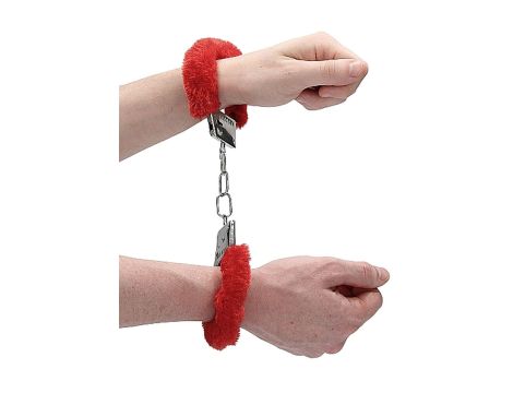 Beginner""s Handcuffs Furry - Red - 8