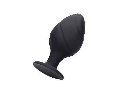 Swirled Butt Plug Set - Black - 5