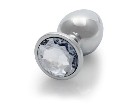 Round Gem Butt Plug - Large - 7