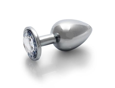 Round Gem Butt Plug - Large - 8