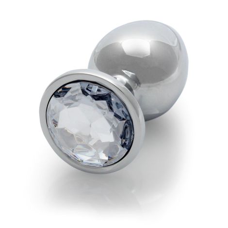 Round Gem Butt Plug - Large - 7