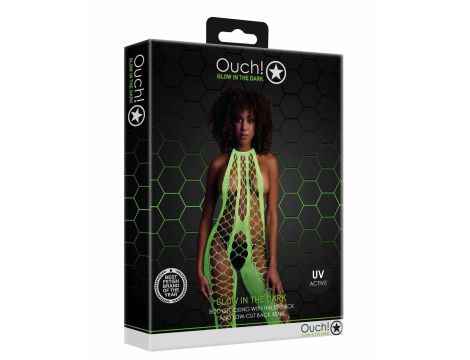 Bodystocking with Halterneck - Green - XS/XL - 3