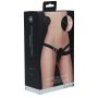 Ouch! - Vibrating - Rechrgeable - 10 Speed Silicone Ribbed Strap-On - Adjustable - Black - 2