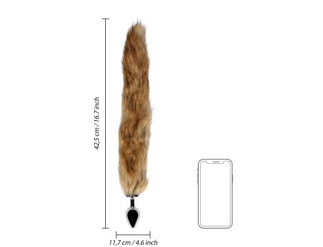 Fox Tail with Metal Butt Plug - 8