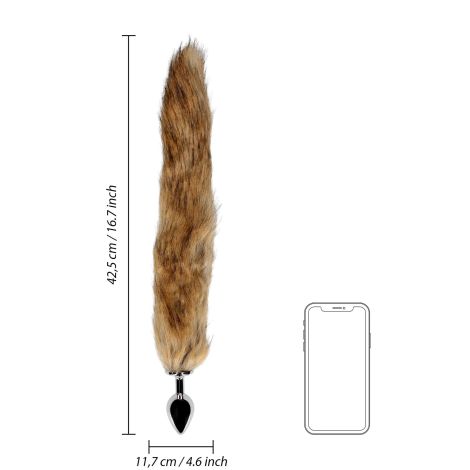 Fox Tail with Metal Butt Plug - 8