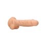 Silicone Dildo With Balls - 22,8 cm - Flesh - 8