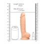 Silicone Dildo With Balls - 22,8 cm - Flesh - 9