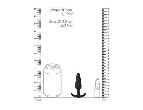 Slim Butt Plug - Black - 3