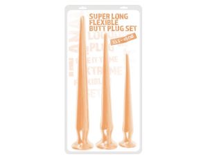 Super Long Butt Plug Set flesh