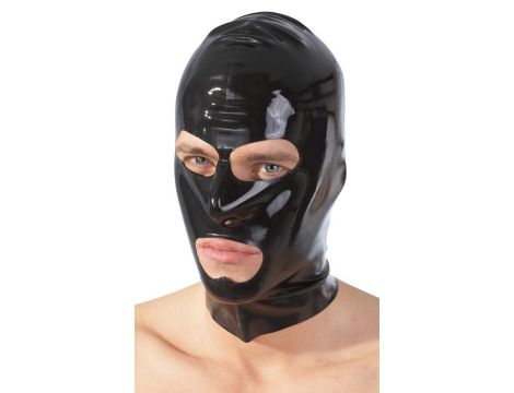 Latex Mask black - 3