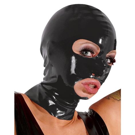 Latex Mask black - 2