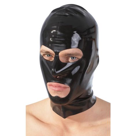 Latex Mask black - 3