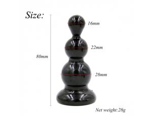 Rocket drill 3,2 inch black  anal plug 3,2 inch / 8 cm - image 2