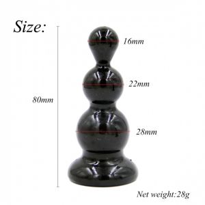 Rocket drill 3,2 inch black  anal plug 3,2 inch / 8 cm - image 2