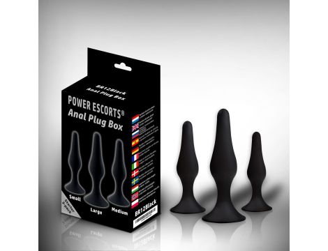 Plug - Anal Plug box 3 pack black