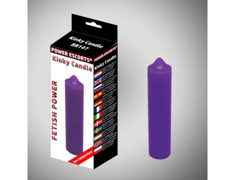 Kinky candle  purple low temperature  candle 20 cm