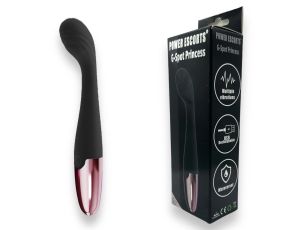 Power Escorts - Black - G Spot Princess Black - 18 Cm / 7 Inch Silicone G Spot Vibrator - image 2