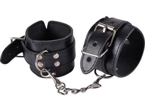 Kinky cuffs black adjustable cuffs