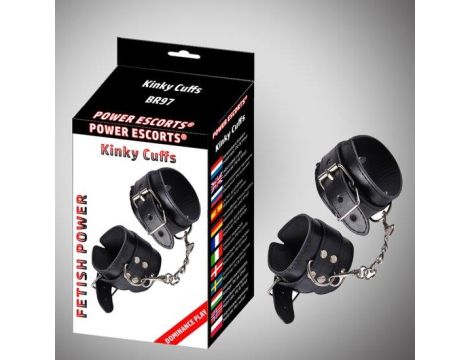 Kinky cuffs black adjustable cuffs - 2