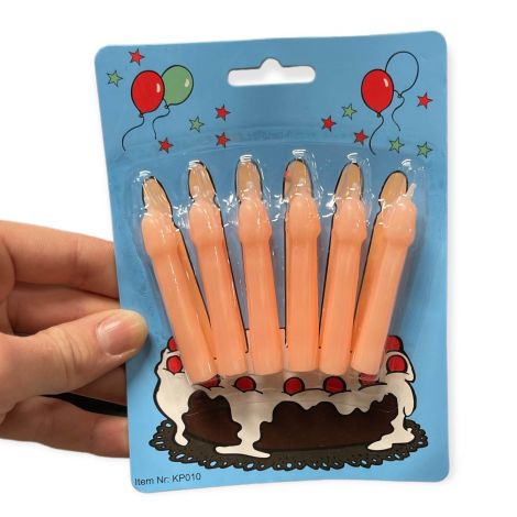 Świeczki-Party Penis Candles 6pcs Pack Flesh - 2