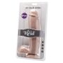 Dildo 10 in. w/ Balls Vibrator Light skin tone - 3