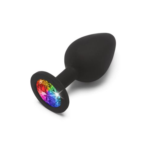 Rainbow Booty Jewel Medium Black