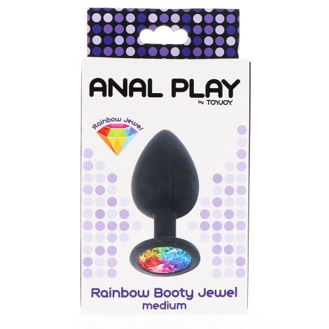 Rainbow Booty Jewel Medium Black - 2