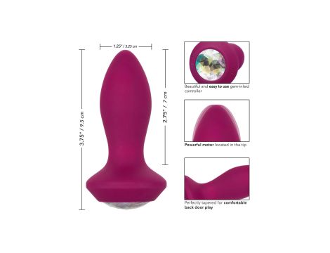 Vibrating Petite Crystal Probe Purple - 6