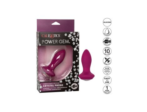 Vibrating Petite Crystal Probe Purple - 8