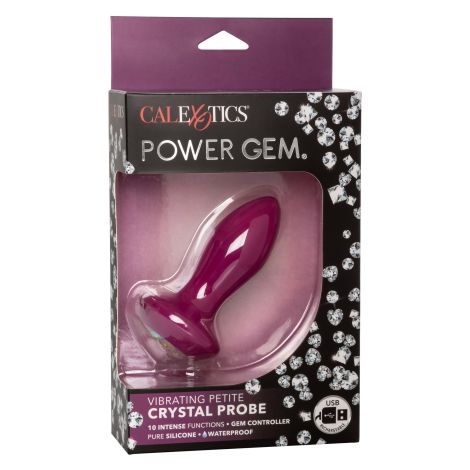 Vibrating Petite Crystal Probe Purple - 2